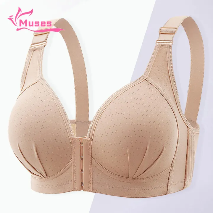 Muses%20Mall%20Non-wired%20Push-up%20Bra%20Comfortable%20Front%20Closure%20Push%20Up%20Bra%20for%20Women%20Soft%20Breathable%20Adjustable%20Straps%20No%20Wire%20Padded%20Solid%20Color%20Lady%20Bra%20Ideal%20for%20Southeast%20Asian%20Buyers%20Adjustable%20Shoulder%20Strap%20-%20Image%204