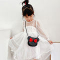 Girls Bowknot Messenger Bag Cartoon Bows Kids Shoulder Bag Children PU Leather Cute Coin Purse Handbag. 
