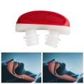Anti Snoring Snore Free Snore Stopper Magnetic Silicone Nose Clip Sleeping Device Stuffy Nose Breathing Apparatus - Red. 