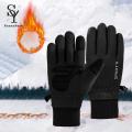 Sunnyheart Autumn Gloves Windproof Winter Cycling Gloves Anti-slip Touch Screen Thick Warm Unisex Outdoor Gloves Polar Fleece Gloves. 