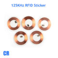 50Pcs 125KHz RFID Proximity 25mm Copper Coil Sticker. 