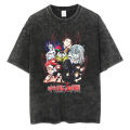 Hip hop oversized T shirt Men T-shirts short sleeve Demon Slayer anime print t shirt Harajuku T-shirt summer streetwear women. 