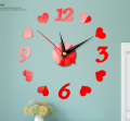 DIY Acrylic Mirror Wall Clock, Modern Wall Sticker Clock, Large Watch Silent Mirror Number Clock Home Office School Decorations. 