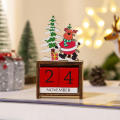 2024 Desk Calendar Wooden Christmas Countdown Calendar Christmas Decoration Supplies Desk Calendar 2023-2024 Advent Calendar Party Supplies Christmas Countdown Decorations Christmas Ornamentsdesk Calendar Calendar Christmas Gifts. 