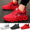 Men's Flame Print Sneakers Mesh Breathable Sneakers Comfortable Running Shoes Outdoor Men Sneakers Athletic Shoes Zapatos Hombre. 