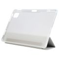 For Xiaomi Mi Pad 5 Pen Slot Transparent Back Cover Leather Tablet Case. 