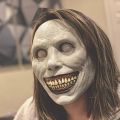 Ball Mastic Most Evil Horror Cosplay Demon Mask Horror Halloween Mask Smiling Demon White Eyes Scary Mask Cosplay Scary. 