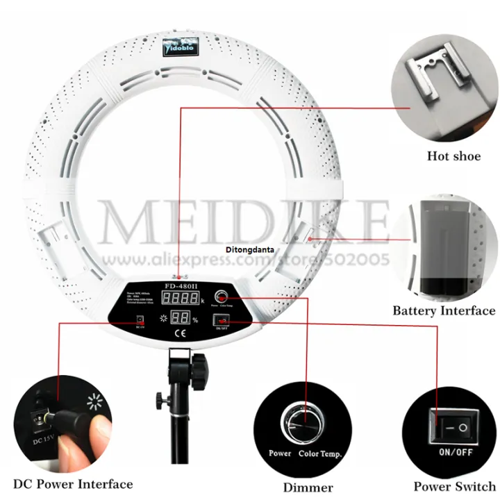 (2M)%20Pack%200K%20Video%20Light%20Kit%20270ED%20Ring%20Light%20RO%20Bea-480%20Po%2096W%20Yidobl%20Ring%20Light%20FDuty%20Studio%20L0-1000%20Light%20Makeup%20Light%20Stand%20-%20Image%203