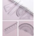 Pro Compasses Kit Multi-purpose Protractor Kit for TRIANGLE Ruler Set Math Drafting Tool for Student Teacher Teens Draft W3JD. 