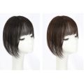 Invisible Seamless Fringe Cover White Hair Hair Extensions Natural Toupee Girl Increase Hair Volume Clip on Topper Hair Piece Straight Bangs 3D Air Bangs Wig Head Top Wig Block. 