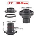 Bulkhead Fitting 1/2 3/4 Inch PVC Spigot Rain Barrel Faucet Valve Kit for Aquariums Water Tanks Pools. 