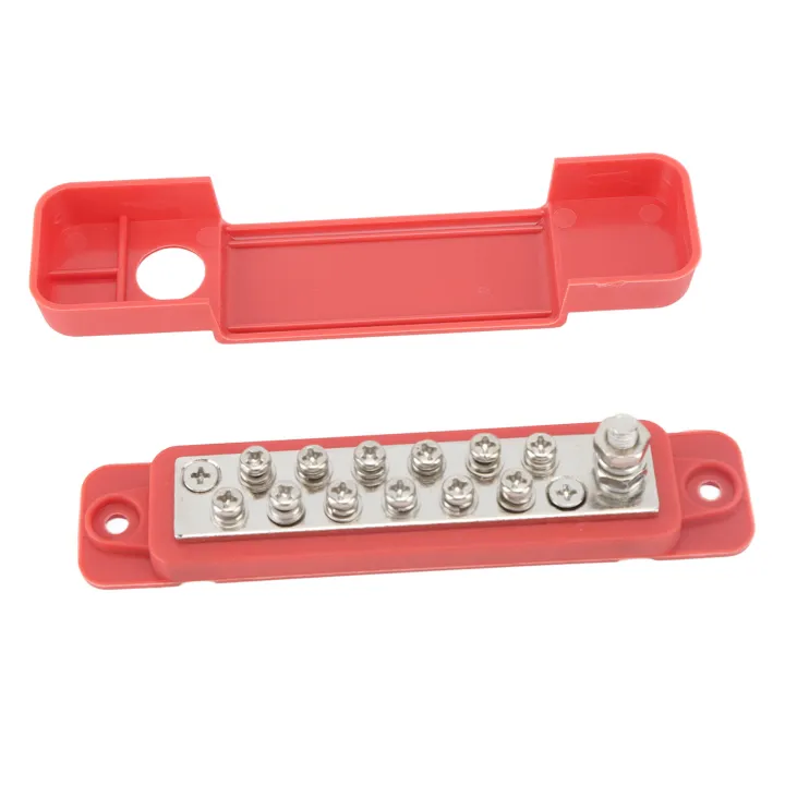 Power%20Distribution%20Block%20Bus%20Bar%20Terminal%20Power%20Distribution%20Block%20Kit%20Portable%20Red%20Precise%20Aluminum%20Alloy%20for%20UTV%20for%20Boat%20-%20Image%206