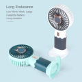 Mini USB Rechargeable Handheld Cooling Fan with Mobile Phone Holder - Ideal for Office, Home, and Summer Use. 