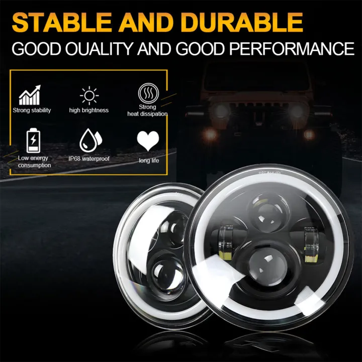 1pcs%20Three%20Wheel%20Headlight%20Round%20Shaped%205.75%20inch%20LED%20Headlight%20for%20%20Tuk%20Defender%20Light%20Bike%20-%20Image%208