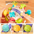 HelloKimi Baby Toy Early Childhood Education Baby Teether Manhattan Hand Ball Grip Training Ringing Bell Baby Rattle Manhattan Ball Newborn Baby Rattling Tooth Baby Toys Busy Toy Sensory Baby Teething Fun. 