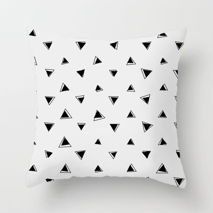 Tpr050 Continental Home Simple Car Sofa Cushion Waist Pillow Case Geometry