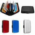 RFID Scan Protected Aluminium Hard Case Security Wallet Bank Credit Card Holder. 