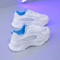 Womens Shoes 2022 New Fashion Breathable Mesh All-match Casual Shoes Lace Up Female Platform Shoes Sneakers Women Zapatos Mujer. 
