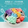 LeiyanOriginal 50pcs Kids Lego Large Particle Soft Rubber Building Blocks Early Education Puzzle Boiled Bite Baby Toys 大颗粒软胶积木玩具益智 A197. 