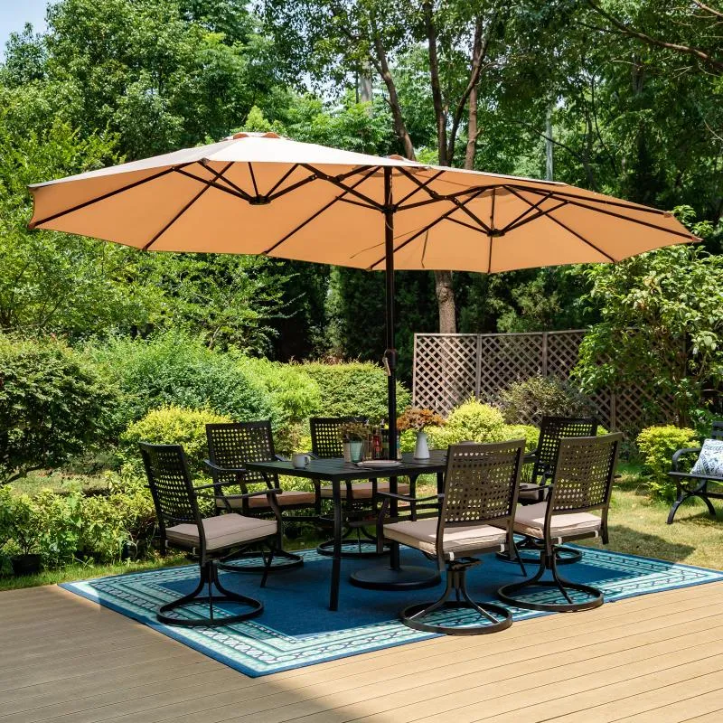 Outdoor setting with umbrella sale