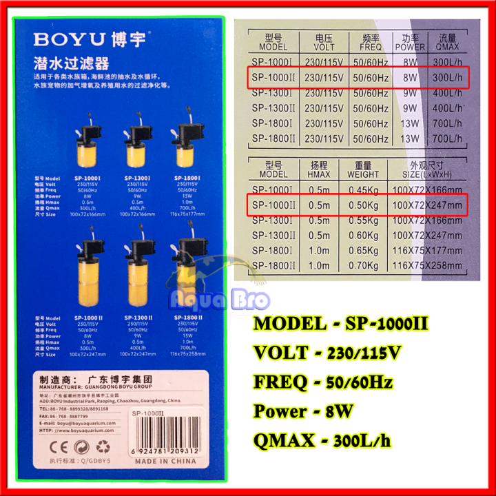 Boyu%20Submersible%20Aquarium%20Filter%20Sp-1000II%20Fish%20Tank%20Filter%20-%20Image%204