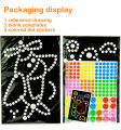 1/2Sets Colorful Dot Primary Mosaic Puzzle Stickers Games DIY Cartoon Animal Learning Education Toys For Children Kids Gift. 