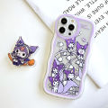 AMORVOR for Samsung M20 Back Cover With Free Holder Cartoon Anime Soft Wavy Phone Case Camera Protection Transparent TPU Soft Cover. 