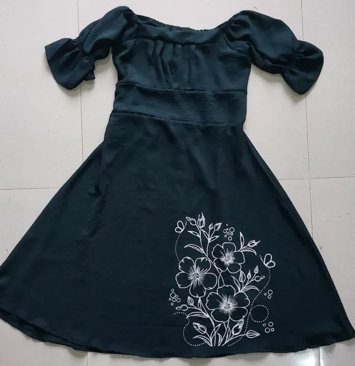 Short%20Sleeve%20Plain%20Frock%20-%20Image%205