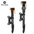 WEST BIKING Portable Bike Pump with Guage 120PSI High Pressure Hand Pump Lightweight Air Inflator for Bike/E-Bike/Motocycle/Cars Fit AV/FV. 