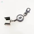 Pool Chalk Holder Keychain Pool Cue Chalk Bag Pocket Retractable Key. 