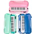 Bee 32 Keys Melodica Air Piano for Kids & Beginners | Portable Soprano Keyboard with Hard Case, Mouthpiece & Tubes | Blue / Green / Pink Melodica Instrument | 1 Year Warranty Educational Musical Instrument. 