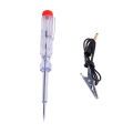 6-24V Car Voltage Circuit Tester System Long Probe Continuity Test Light Pen AS Plastic + Carbon Steel Electrical Test Pen JUNLING. 