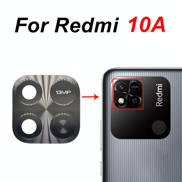 Rear Back Camera Glass For Xiaomi Redmi 10A 10C Redmi 10 Prime 5G 2022 Main Camera Lens Glass Cover With Adhesive Replacement
