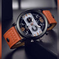 Men's watch Couple Leather Band Analog Quartz Round Business Wrist Watch Man watches. 