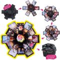 New 6 Faces Surprise Explosion Box Preassembled Pop Up Design Creative Exploding Photo Album DIY Folding Paper Box New Year Gift. 