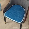 Chair Sand Negotiation Mat Commercial Horseshoe Plaid Makeup ～ Chess Placemat Semi-Round ins Nail Hair Chair Seat Net Red Chair ;. 