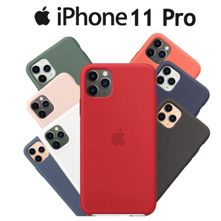 Super Luxury Soft textured Protective Silicone Case Back Cover for iPhone 11 Pro
