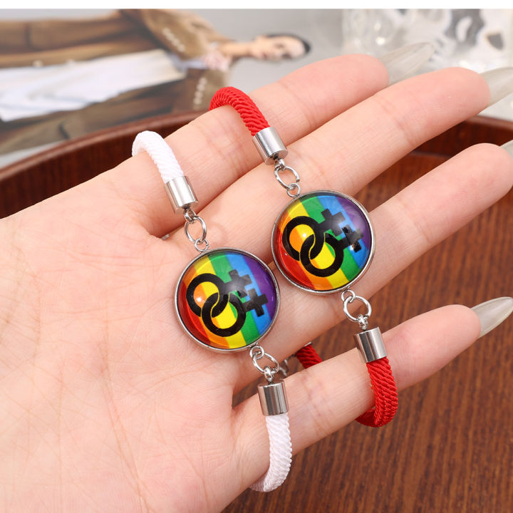 2pcs%20Sun%20and%20Moon%20Lovers%20Time%20Gem%20Luminous%20Couple%20Bracelet%20Valentine's%20Day%20Men's%20and%20Women's%20Set%20Stainless%20Steel%20Bracelet%20-%20Image%204