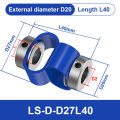 Chbg Ls D27l40 8 Font Encoder Shaft Coupling Double Loop Coupler Flexible Aluminum Cnc 3d Printer Servo Motor Joint. 
