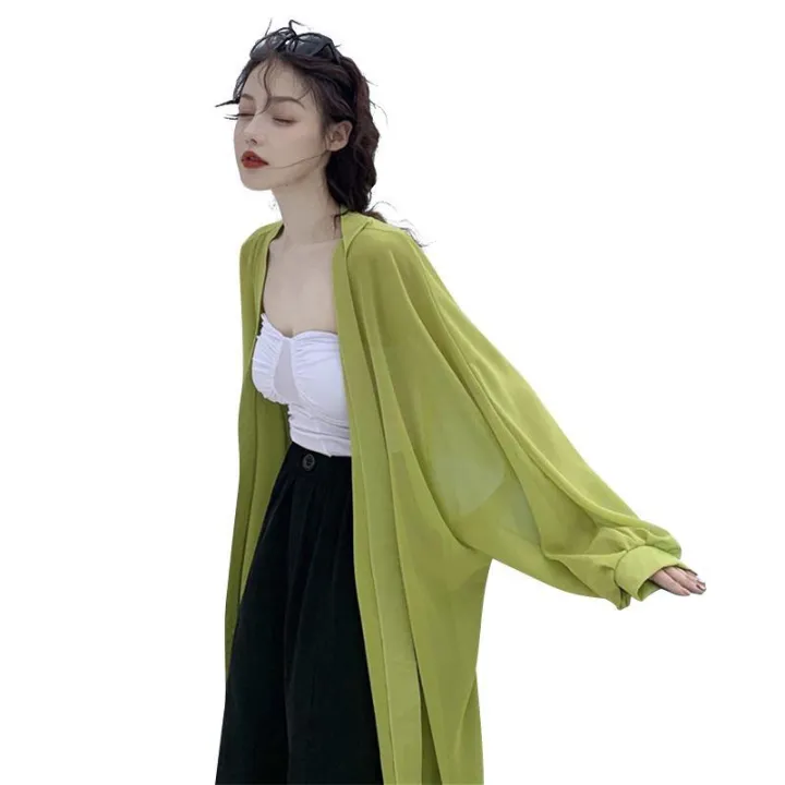 Summer%20Sun%20Protection%20Lightweight%20Coat2023New%20Sun%20Protective%20Clothes%20Women's%20Summer%20Cardigan%20Thin%20Long%20Sleeve%20Korean%20Style%20Loose%20Ladies%20Sun%20Protection%20Shirt%20-%20Image%205