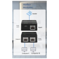 RJ45 Ethernet Cable Splitter, One to Two Devices, Can Access the Internet At the Same Time, with Charging Cable Extender. 