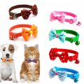 Puppy Cat Collar Bow Tie Necktie Pet Bowknot Bell Fashion Adjustable. 