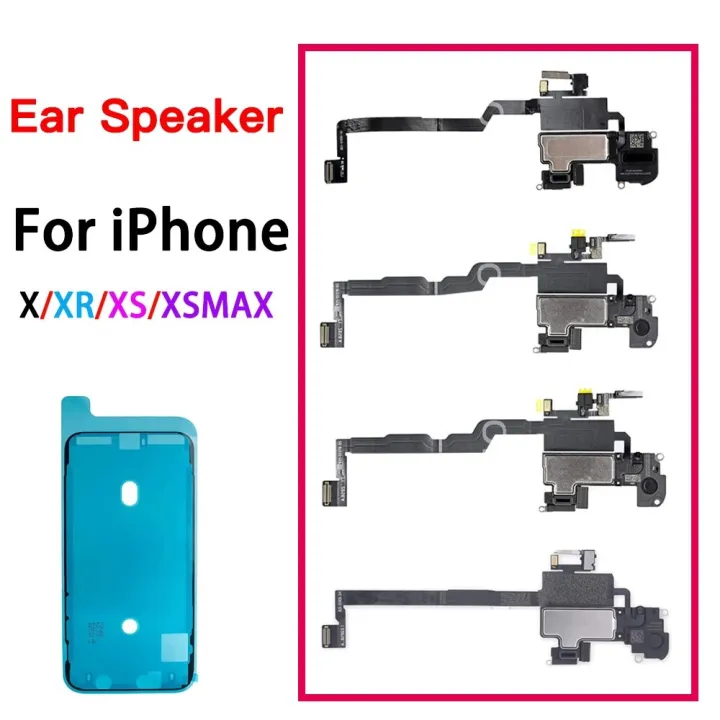 Ear%20Speaker%20With%20Flex%20Cable%20For%20iPhone%207%207P%208%20Plus%20X%20XR%20XS%20Max%20Earpiece%20Ear%20Piece%20Sound%20+%20Waterproof%20Sticker%20Replacement%20-%20Image%204