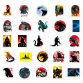 50 Monster Godzilla Anime Cartoon Graffiti Decorative Lap Motorcycle Skateboard Car Water Cup Waterproof Sticker. 