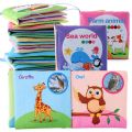 Hand Puppet Fabric Books Newborn Baby Educational Cloth Book Kids Early Learning Develop Cognize Reading Puzzle Book Toys игрушк. 