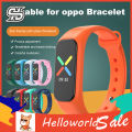 Helloworld Wrist Strap Adjustable Breathable Full-covered Strap Accessories Silicone Sweat-proof Flexible Wristband for Smart Watch for OPPO Band. 