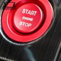 Push Button Sticker Car Engine Start Button Sticker Easy Install Decorative Decal for Car Accessories Self Adhesive Push Button Cover Customizable Engine Start Button Ring. 