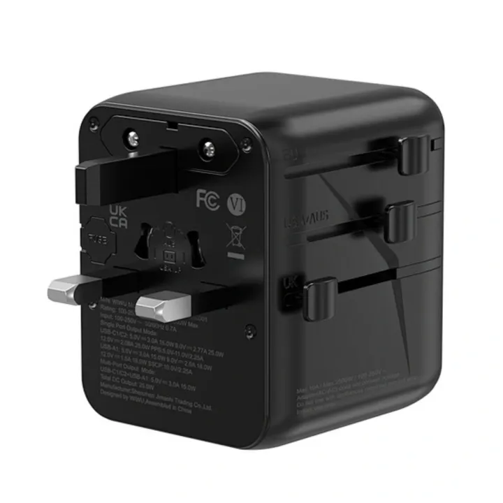 WiWU%20Aramid%20Fiber%20Warriors%2025W%20GaN%20Plug%20Adapter%20%E2%80%93%205%20Port%20USB-C1/C2%20(Single%20Port),%C2%A0USB-A1%20(Single%20Port),%C2%A0Multi-Port%20Mode%20(USB-C1/C2%20+%20USB-A1)%20(%20Wi-UA011)%20-%20Image%202