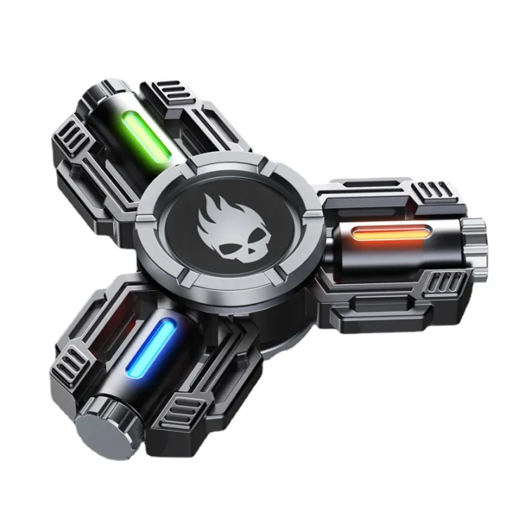Fidget Toys Metal Hand Spinner Desk EDC Gyro Luminous Gyroscope Stress ...