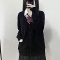 Hu Lina Original JK Uniform Women's Autumn and Winter Uniform Suit Bandage Dress Cardigan Long-Sleeved College Japanese for Schools Sense School Uniform. 